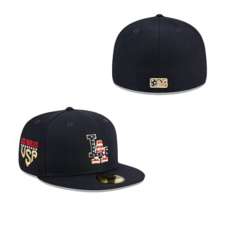 Los Angeles Dodgers Independence Day Fitted Hat