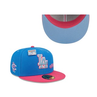 Los Angeles Dodgers Blue Pink MLB x Big League Chew Curveball Cotton Candy Flavor Pack 59FIFTY Fitted Hat
