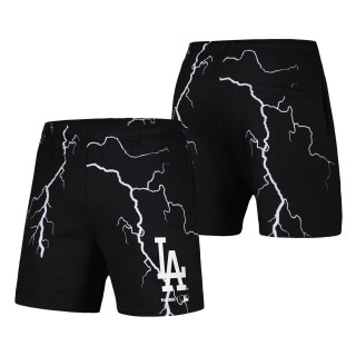 Los Angeles Dodgers PLEASURES Black Lightning Shorts
