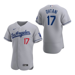 Los Angeles Dodgers Shohei Ohtani Gray Authentic Road Jersey