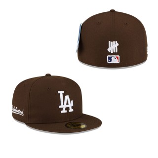 Men's Los Angeles Dodgers x Undefeated Brown 59FIFTY Fitted Hat