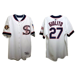 Lucas Giolito Chicago White Sox 1917 Throwback Independence Day Stars Stripes Jersey