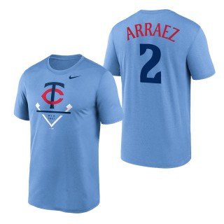 Luis Arraez Minnesota Twins Light Blue 2023 Diamond Icon Legend Performance T-Shirt