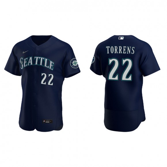 Luis Torrens Seattle Mariners Navy Alternate Authentic Jersey
