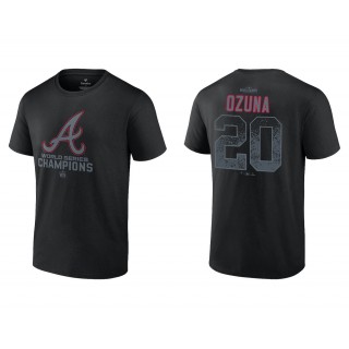 Marcell Ozuna Men's Atlanta Braves Black 2021 World Series Champions T-Shirt