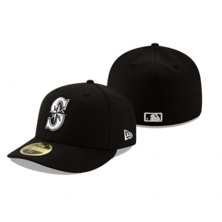 Mariners Black Team Low Profile 59FIFTY Fitted Hat
