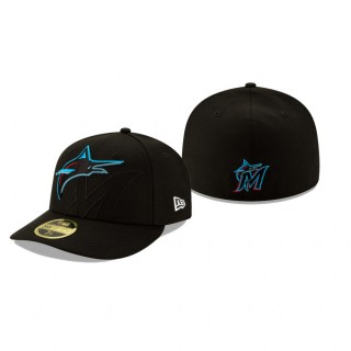 Marlins Elements Black Low Profile 59FIFTY Hat