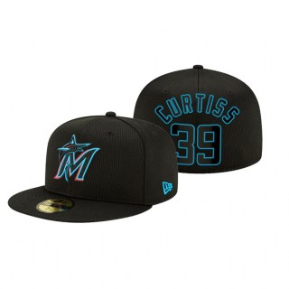 Marlins John Curtiss Black 2021 Clubhouse Hat