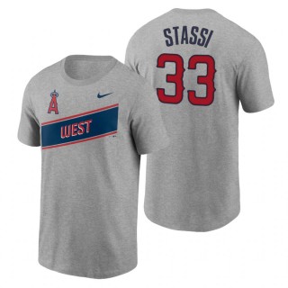 Max Stassi Angels 2021 Little League Classic Gray T-Shirt