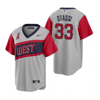 Angels Max Stassi Nike Gray 2021 Little League Classic Road Replica Jersey