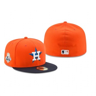 Men's Astros Orange Navy 2019 World Series Alternate 59FIFTY Fitted Hat