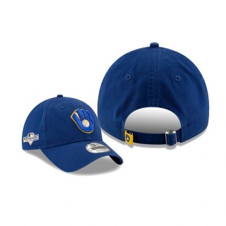 Men's Milwaukee Brewers Royal 2019 Postseason Alternate 9TWENTY Adjustable Sidepatch Hat