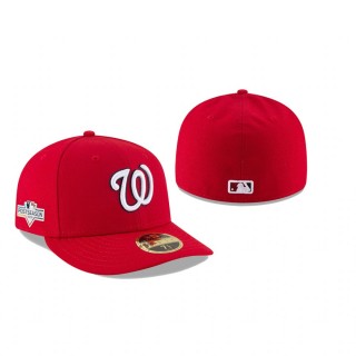 Men's Nationals Red 2019 Postseason Low Profile 59FIFTY Fitted Hat