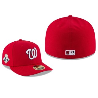 Men's Nationals Red 2019 World Series Low Profile 59FIFTY Fitted Home Sidepatch Hat