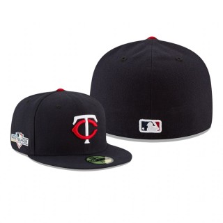 Men's Twins Navy 2019 Postseason Home Sidepatch 59FIFTY Fitted Hat
