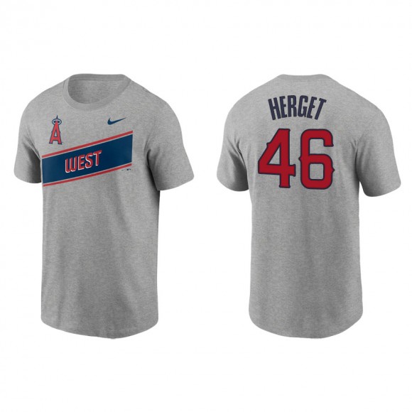 Jimmy Herget Angels Gray 2021 Little League Classic Wordmark T-Shirt