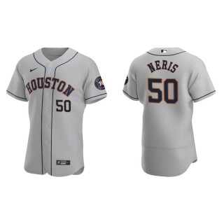 Hector Neris Astros Gray Authentic Road Jersey