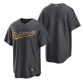 Men's Baltimore Orioles Nike Charcoal 2022 MLB All-Star Game Replica Blank Jersey