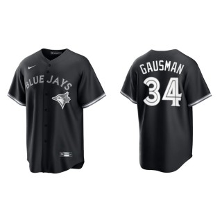 Kevin Gausman Blue Jays Black White Replica Official Jersey