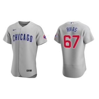 Alfonso Rivas Cubs Gray Authentic Road Jersey