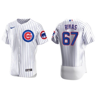 Alfonso Rivas Cubs White Authentic Home Jersey