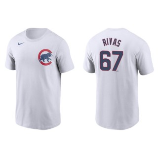 Alfonso Rivas Cubs White Name & Number Nike T-Shirt