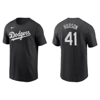 Daniel Hudson Dodgers Black Name & Number Nike T-Shirt