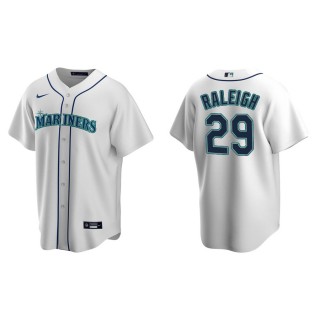 Cal Raleigh Mariners White Replica Home Jersey