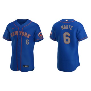 Starling Marte Mets Royal Authentic  Jersey