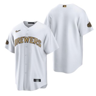 Men's Milwaukee Brewers Nike White 2022 MLB All-Star Game Replica Blank Jersey