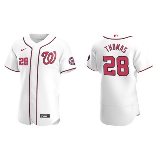 Lane Thomas Nationals White Authentic Home Jersey