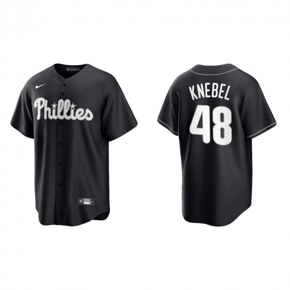 Corey Knebel Phillies Black White Replica Official Jersey