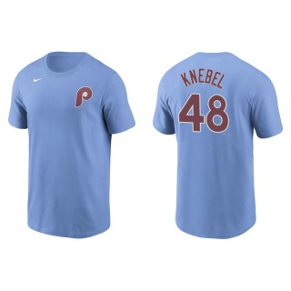 Corey Knebel Phillies Light Blue Name & Number Nike T-Shirt