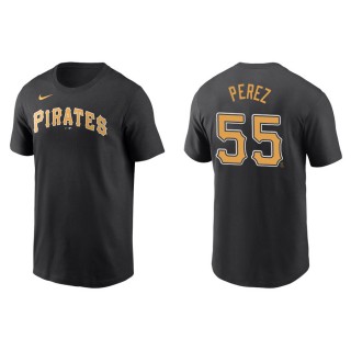 Roberto Perez Pirates Black Name & Number Nike T-Shirt