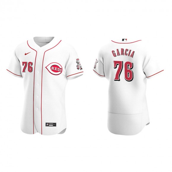 Aramis Garcia Reds White Authentic Home Jersey