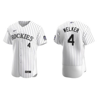 Colton Welker Rockies White Purple Authentic Home Jersey