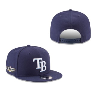 Men's Tampa Bay Rays Navy 2022 Postseason Side Patch 9FIFTY Snapback Hat