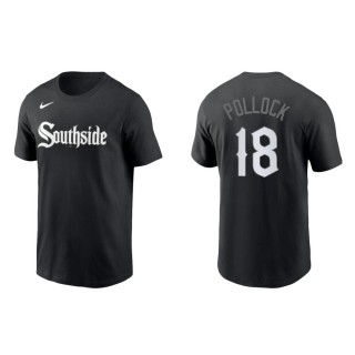 Men's White Sox A.J. Pollock Black 2021 City Connect Wordmark T-Shirt