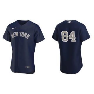 Men's New York Yankees Albert Abreu Navy Authentic Jersey