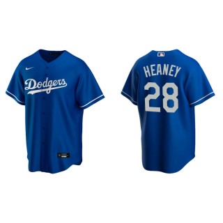 Men's Dodgers Andrew Heaney Royal Replica Alternate Jersey