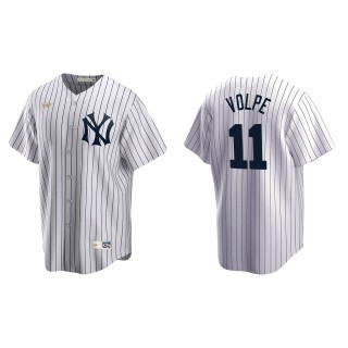 Anthony Volpe White Cooperstown Collection Home Jersey