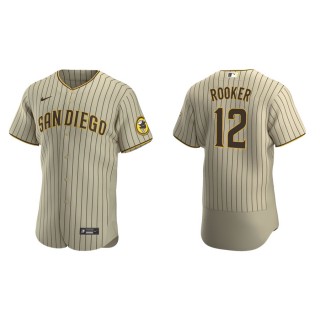 Men's San Diego Padres Brent Rooker Tan Brown Authentic Alternate Jersey