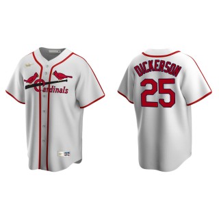 Men's Cardinals Corey Dickerson White Cooperstown Collection Home Jersey