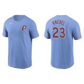 Men's Phillies Corey Knebel Light Blue Nike T-Shirt