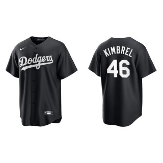 Men's Dodgers Craig Kimbrel Black White Replica Official Jersey