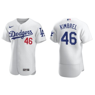 Men's Dodgers Craig Kimbrel White Authentic Home Jersey