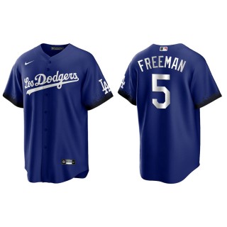 Men's Dodgers Freddie Freeman Royal 2021 City Connect Replica Jersey