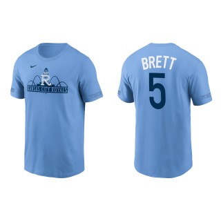 Men's George Brett Royals Light Blue 2022 City Connect T-Shirt