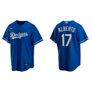 Men's Dodgers Hanser Alberto Royal Replica Alternate Jersey