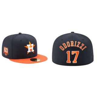 Jake Odorizzi Astros 60th Anniversary Authentic Fitted Men's Navy Hat